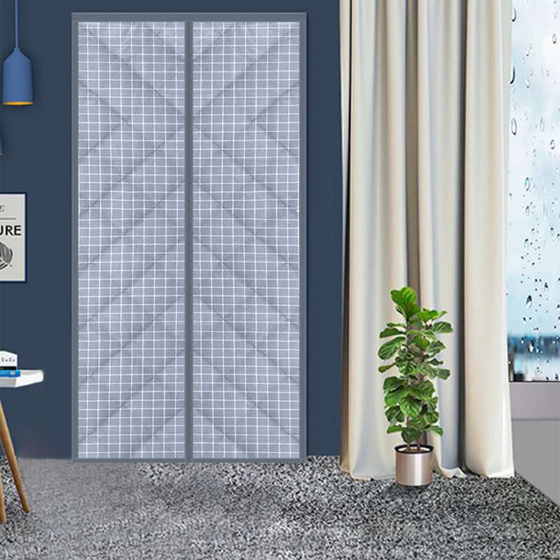 Rideau de porte imperméable en tissu Oxford pour portes doubles adapté à un usage domestique.