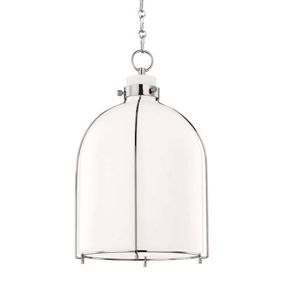 Luminaire suspendu en forme de dôme à 1 lumière Trejohn