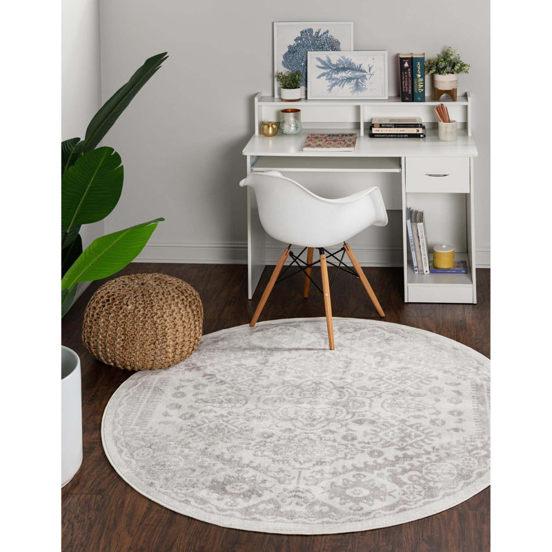 Ervine Oriental Indoor Rug, Round 3'