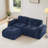 L-Shaped Boneless Sofa-374423905-374423935