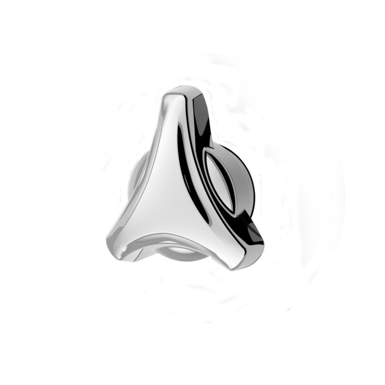 Origins Plastic Tri-Star Handle Shower Control in Chrome