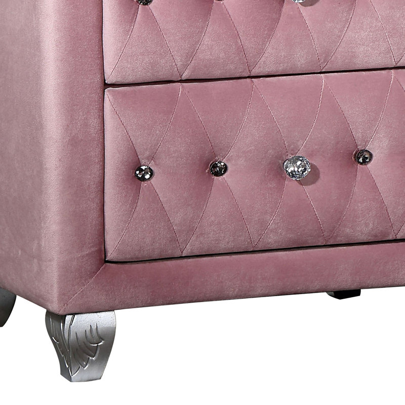 Table de chevet, rose