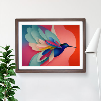 Special Abstract Hummingbird - Framed Print