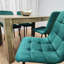 Dining Set of 4 Dining Table and 4 Velvet Chairs Dining Room Furniture-728927607-711313854
