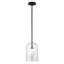 Luminaire suspendu double couche de 8 po avec abat-jour en verre Hiral-101492892