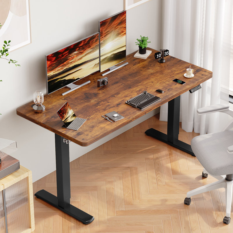 Electric Standing Desk Height Adjustable Desk Sit Stand Desk With Time Reminder Stand up Desk 2 Memory Setting Electric Desk 