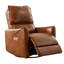 Fauteuil inclinable électrique en cuir avec base et pivot