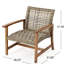Ensemble de 2 chaises en bois et club - 2 chaises d'extérieur pour un espace charmant