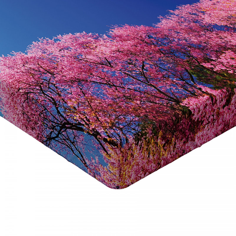 Microfiber Floral Fitted Sheet, Full Fitted Sheet
