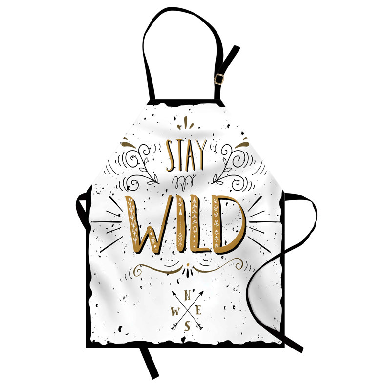 No Pattern Bib Apron