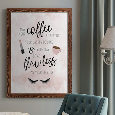 «May Your Coffee Be Strong», reproduction sur toile encadrée