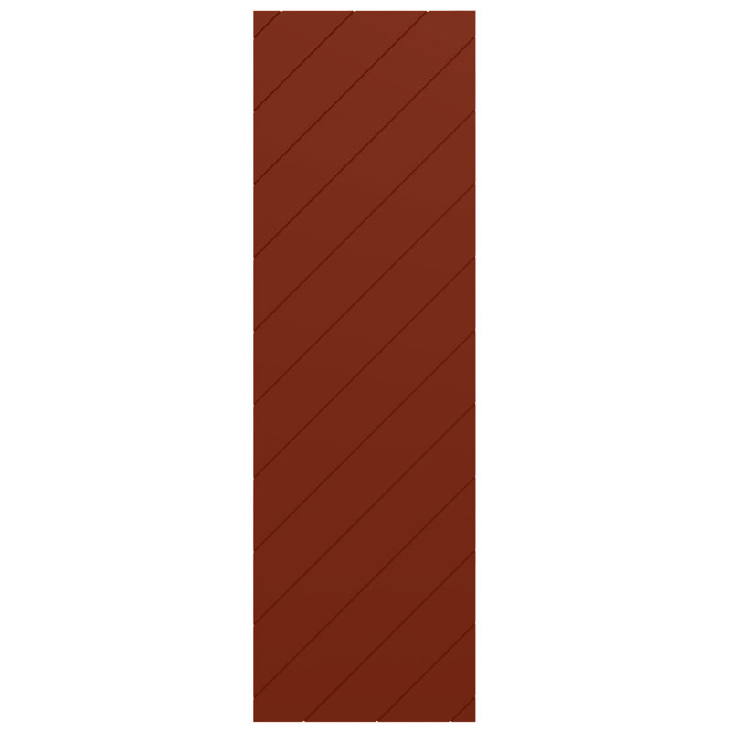Volets à montage fixe en lattes en diagonale véritable de style moderne True Fit (par paire - quincaillerie non incluse), 12"