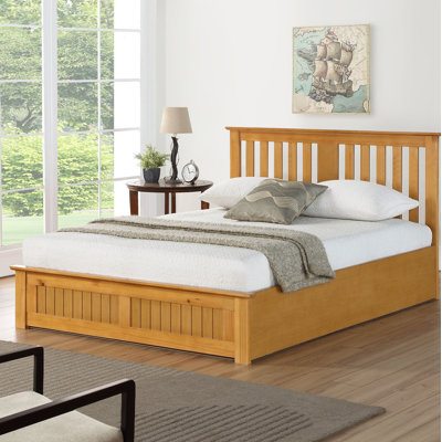 Solid Wood Ottoman Storage Bed