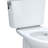 TOTO® Drake® Transitional Two-Piece Elongated 1.28 GPF Universal Height TORNADO FLUSH® Toilet with CEFIONTECT®, Cotton White-70528715-125042434