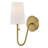 Groover Scalloped Linen Shade Wall Sconce-13492094