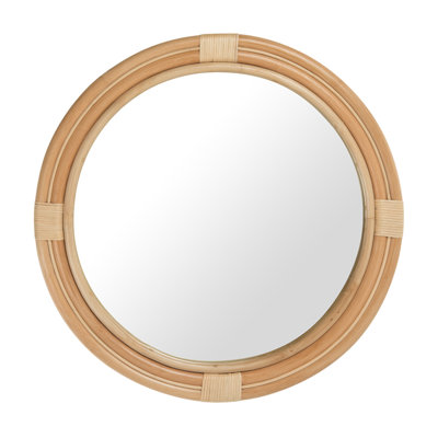 Rattan Round Wall Mirror