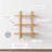Solid Wood Floating Shelf with Adjustable Shelves-816792552