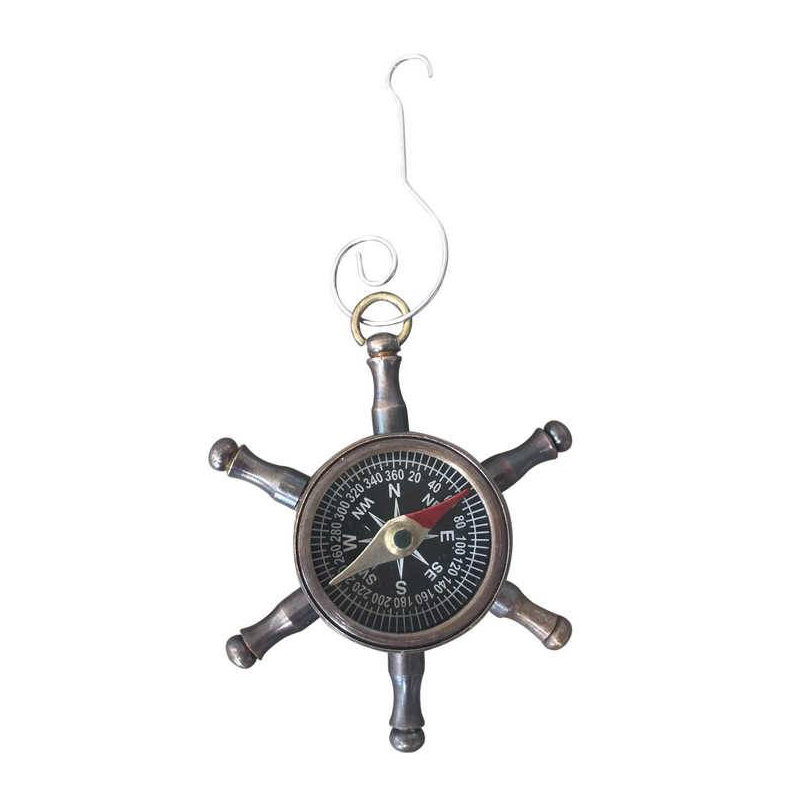 Ornement de noël à bateau wheel compass