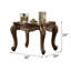 Table de bout carrée transitionnelle en L 30 po Musani