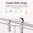 56-60" W * 76" H Frameless Single Sliding Shower Doors Without Soft-Close, Bathroom Sliding Shower Door With Towel Rail And Auxiliary Handle, 5/16" (8Mm) Thick SGCC Tempered Glass Door, Chrome-119840143-120612102