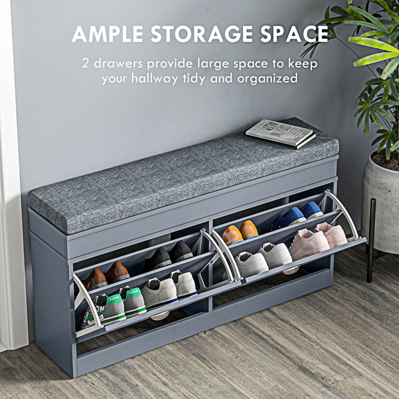 Modern Shoe Rack Bench For Entryway
