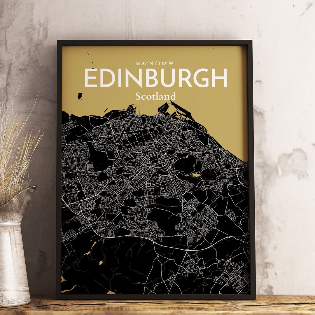 Poster Edinburgh City Map