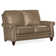 Reddish Leather Loveseat