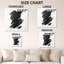 Motif de coups de pinceau noir et blanc - Minimalisme abstrait, impression sur métal moderne-1215090490