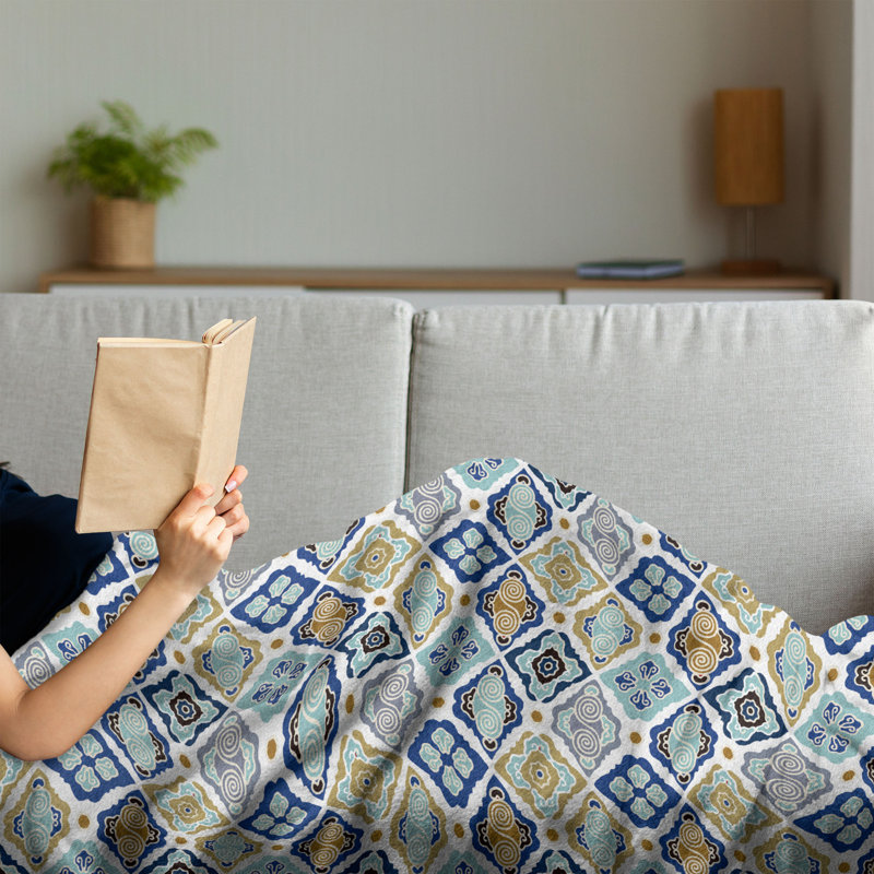 Hand Woven Throw Blanket, 60" x 80"