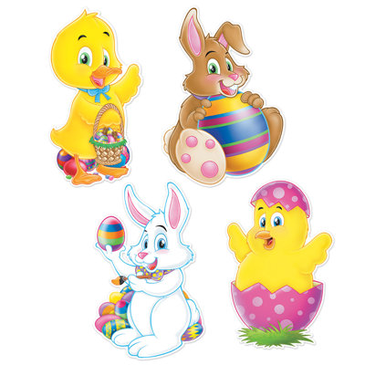 Easter Cutouts - 14" - Pack of 12