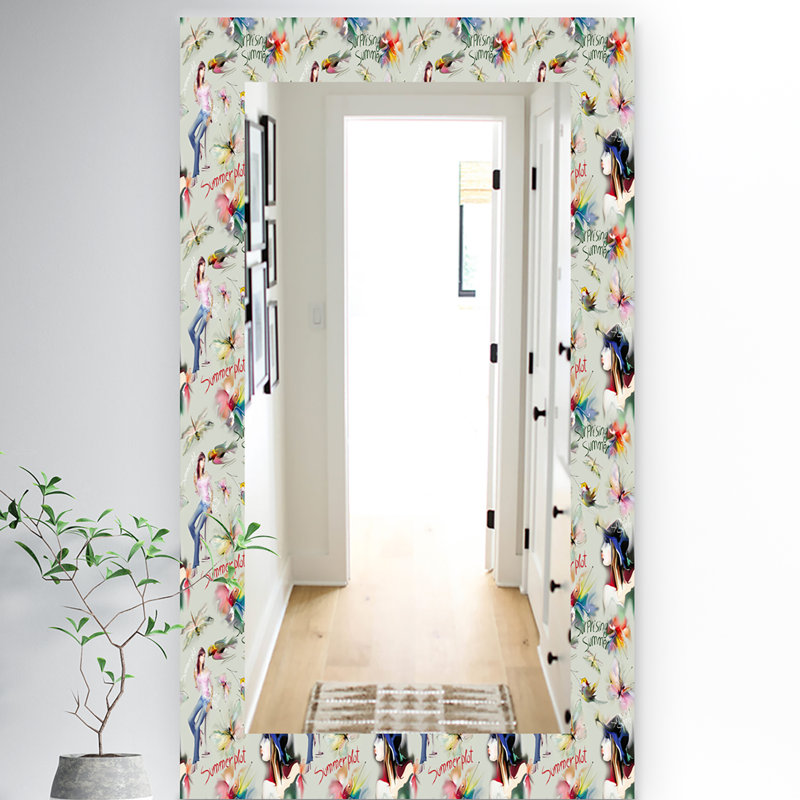 Miroir mural summervibes fille doux, H 39,4 po x l 29,5 po