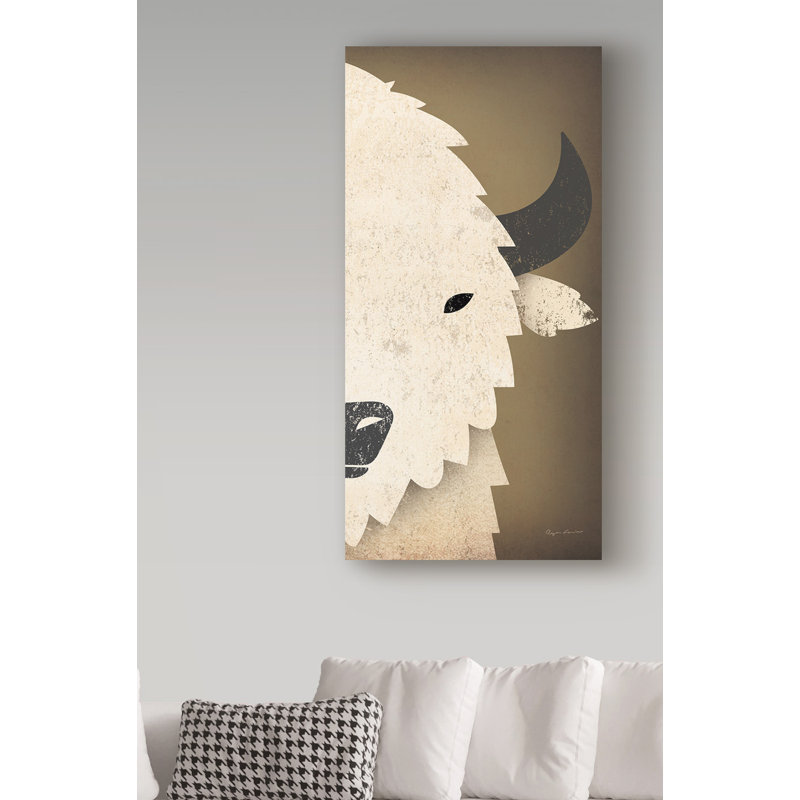« buffalo ib », art sur toile, H 19 po x l 10 po x P 2 po