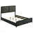 Burton Black Upholstered Eastern King Bed