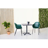 Colfax 2 - Person Metal Patio Dining Set with Square Table