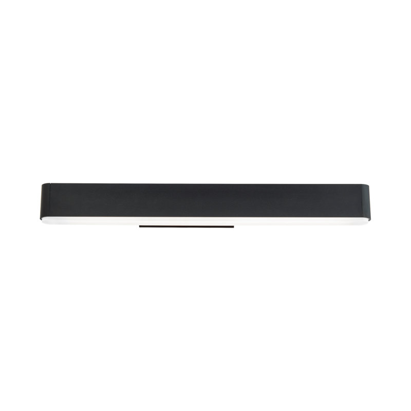Éclairage de salle de bain 1 lumière DEL à intensité variable, Noir, 3500 K