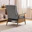 Fauteuil inclinable en tissu avec accoudoirs en bois massif Tustin-294968630-294968631