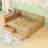 Wood Platform Bed With 2 Drawers And Fence-144329464-144329466
