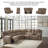 Jaydene 4 - Piece Vegan Leather Power Reclining Sectional-90630282
