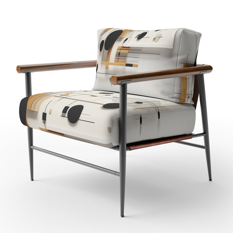 Fauteuil d'appoint Crotzer, Noir, noir, noir, noir