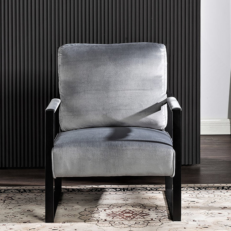 Fauteuil d'appoint Classic Mid Century Modern, Gris