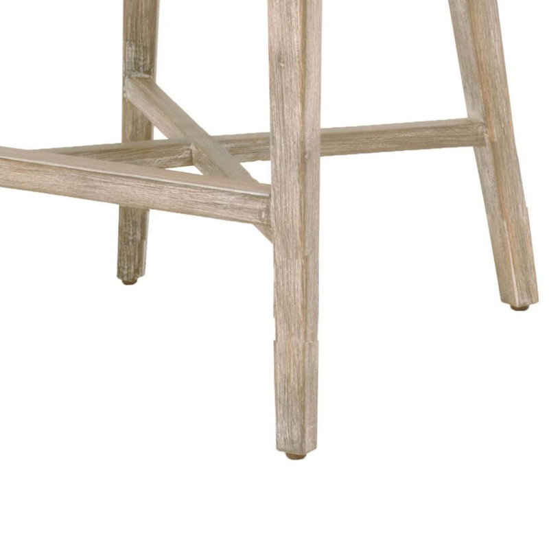 Bowker Bar & Counter Stool, Bar Stool (31” Seat Height), Taupe & White / Pumice
