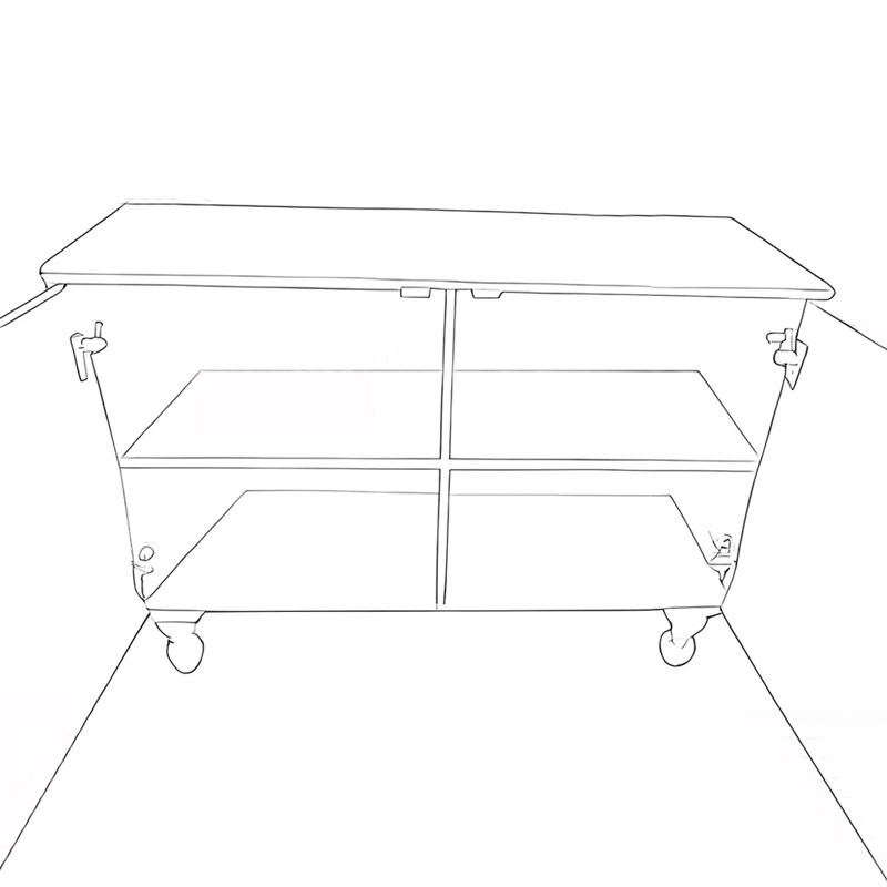 Armoire d'appoint moderne à deux portes et multifonction, Blanc