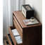Commode d'appoint de sol en noyer