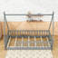 Lit simple en bois avec garde-corps-1030262693