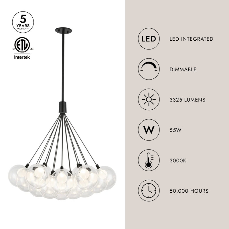Bolla 19 - Light LED Pendant
