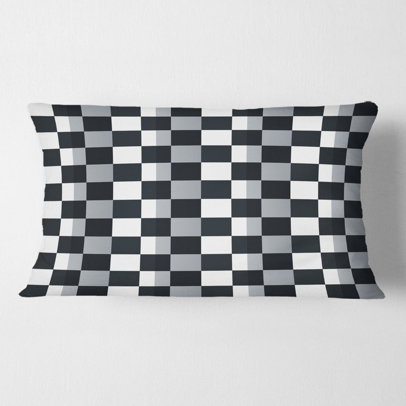 Coussin décoratif géométrique à motif géométrique I - Mid-Century