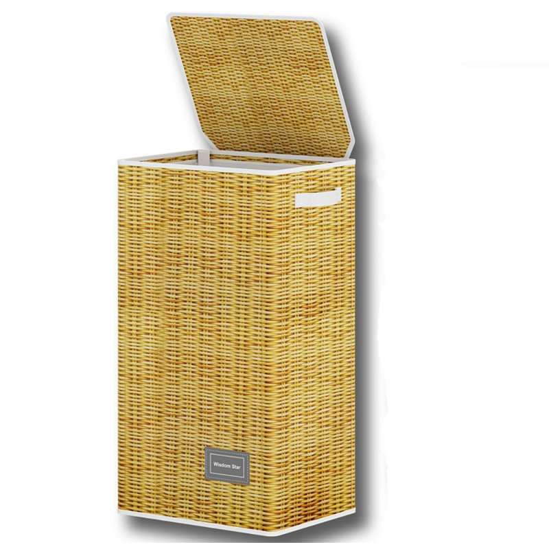 Panier à linge en toile avec poignées