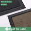 Tapis d'entrée extérieur 32 x 47 po, paillasson antidérapant en caoutchouc durable, tapis à profil bas facile à nettoyer pour le porche de la porte d'entrée arrière, Hello-540017572