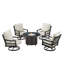 Ferrie 4 - Person Patio Conversation Set with Cushions-1871091182