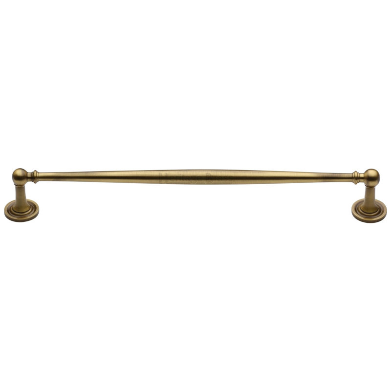 Heritage Brass Heritage Cabinet Pull Colonial Design, Antique Brass, 25.4cm H x 2.5cm W x 28cm D